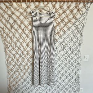 Lou & Grey for Loft Striped Maxi Dress Medium 100% cotton